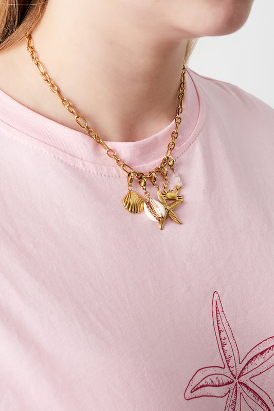 Halsband med strandberlocker