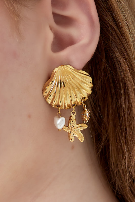 Snäckskalörhängen