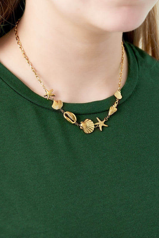 Halsband med strandberlocker