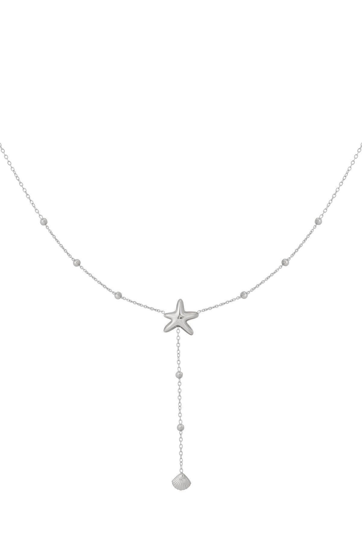 Halsband med sjöstjärna och snäckskalberlock
