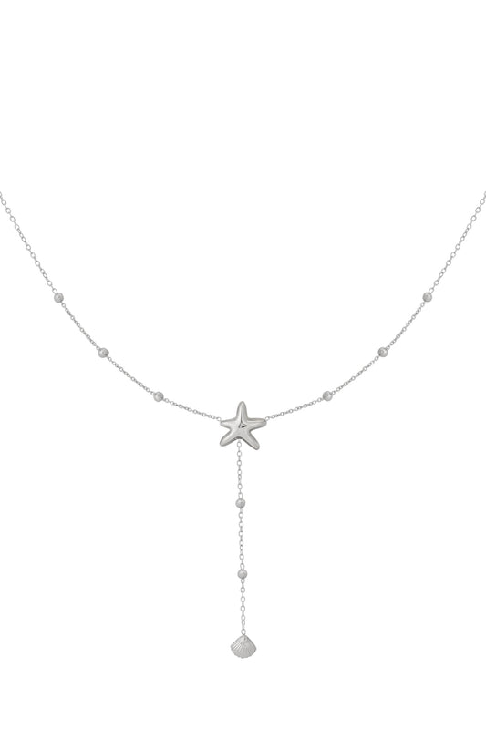 Halsband med sjöstjärna och snäckskalberlock