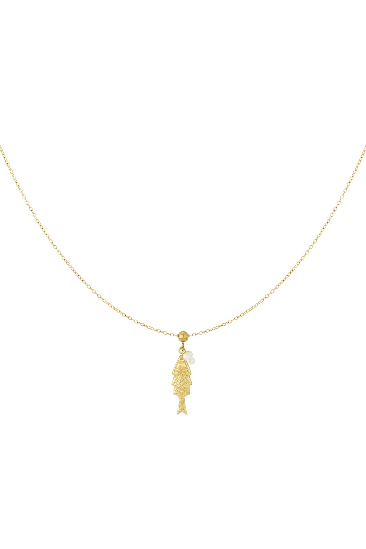 Halsband med fiskhänge
