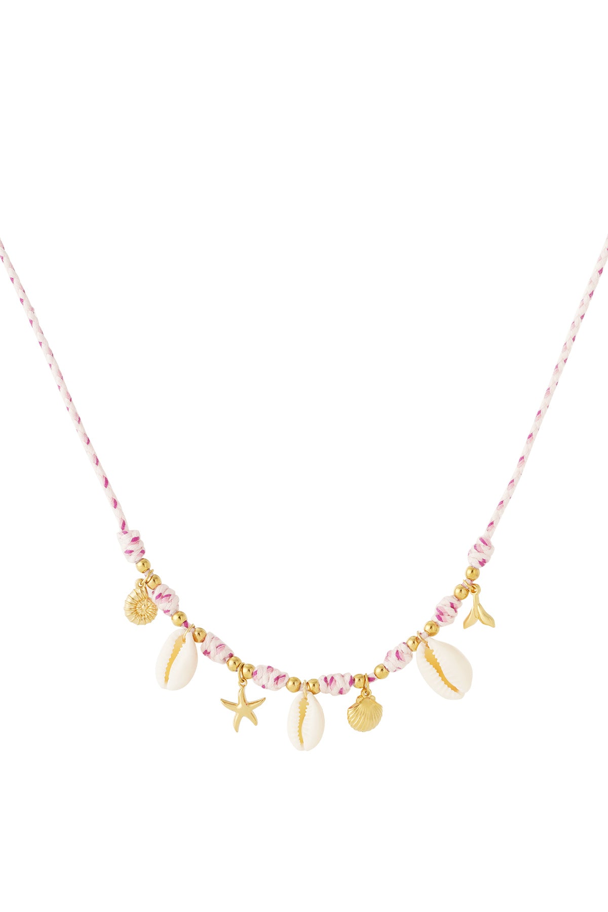 Halsband med snäckskal och berlock