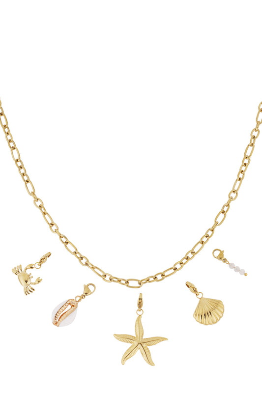 Halsband med strandberlocker