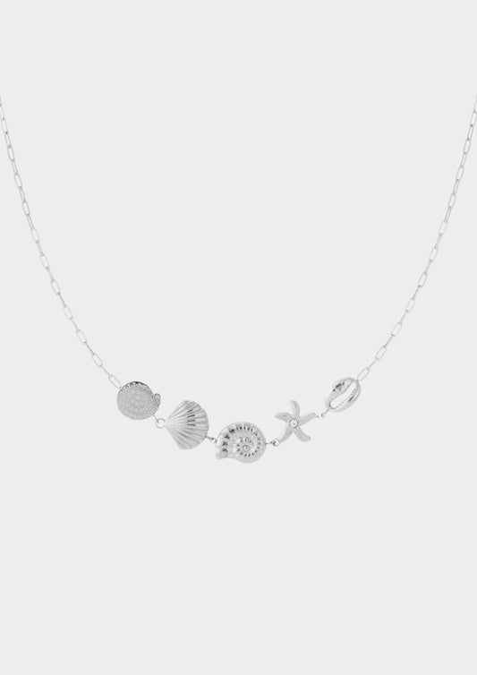 Halsband med snäckor