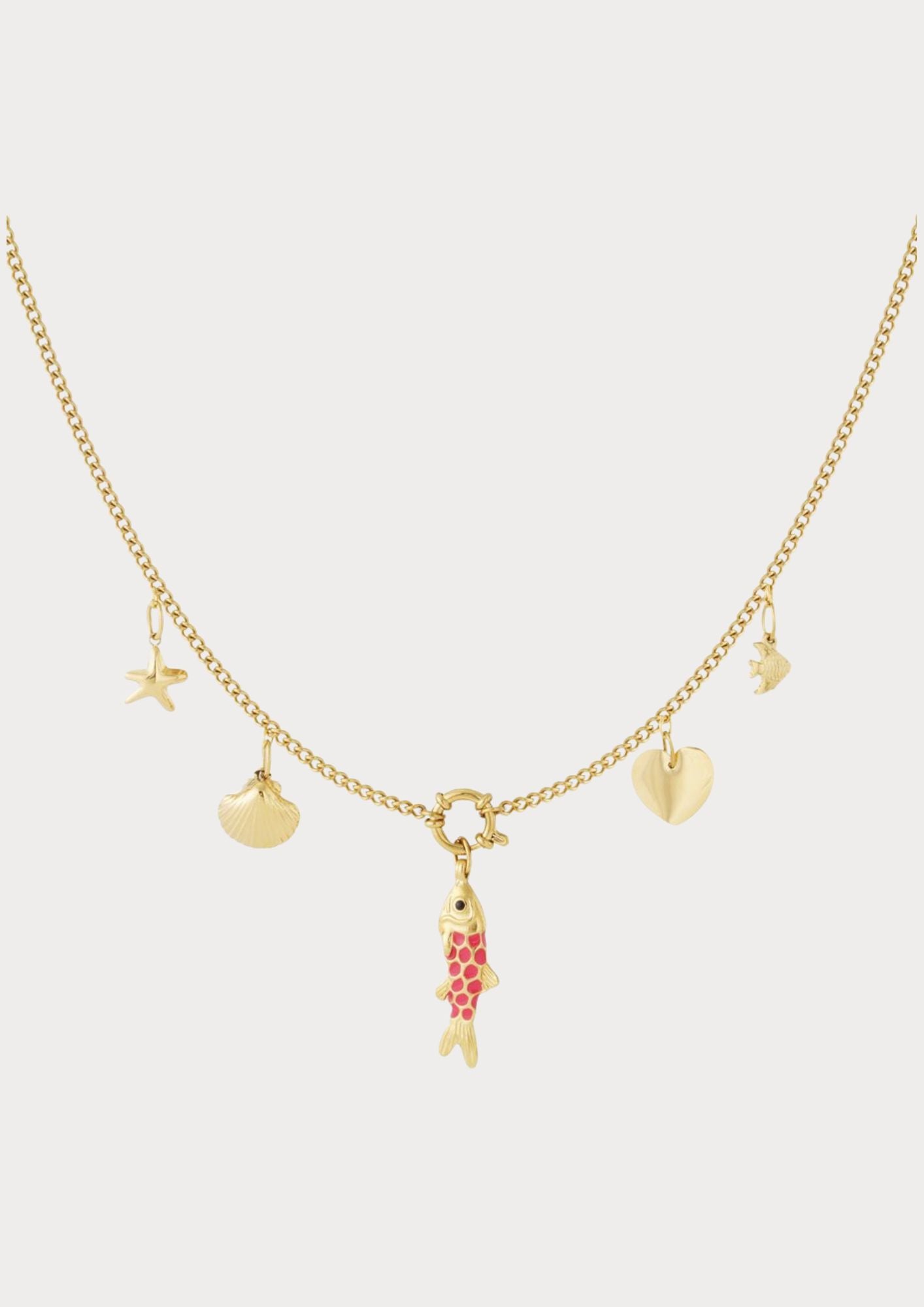 Halsband med 5 utbytbara berlocker