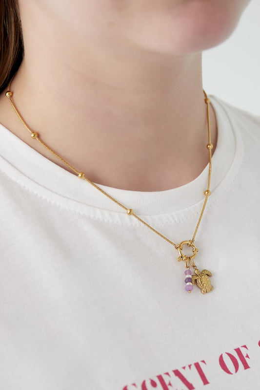 Halsband med 5 utbytbara berlocker