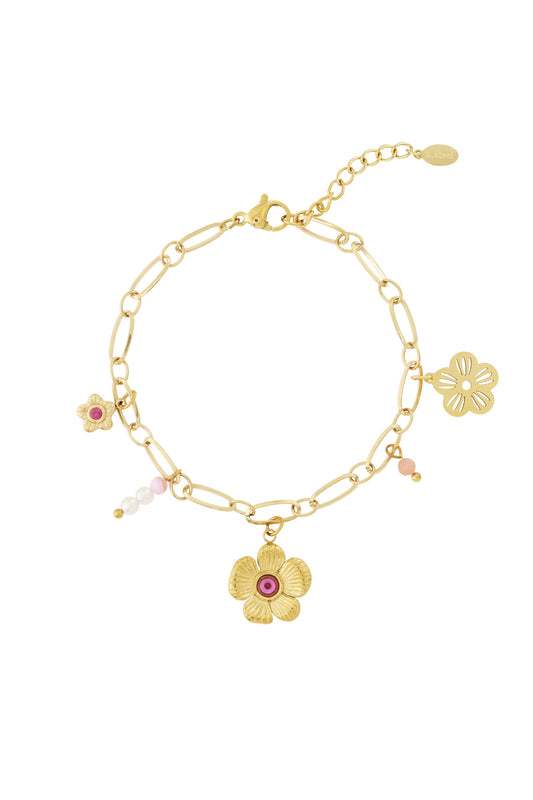 Armband med blomberlocker